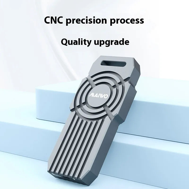 USB4 hard disk box for NVMe M.2 solid state drives with aluminium alloy construction