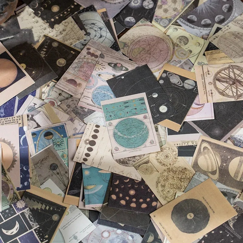 Retro Note box containing 320 material stickers measuring 4cm by 6cm with 4.8cm thickness