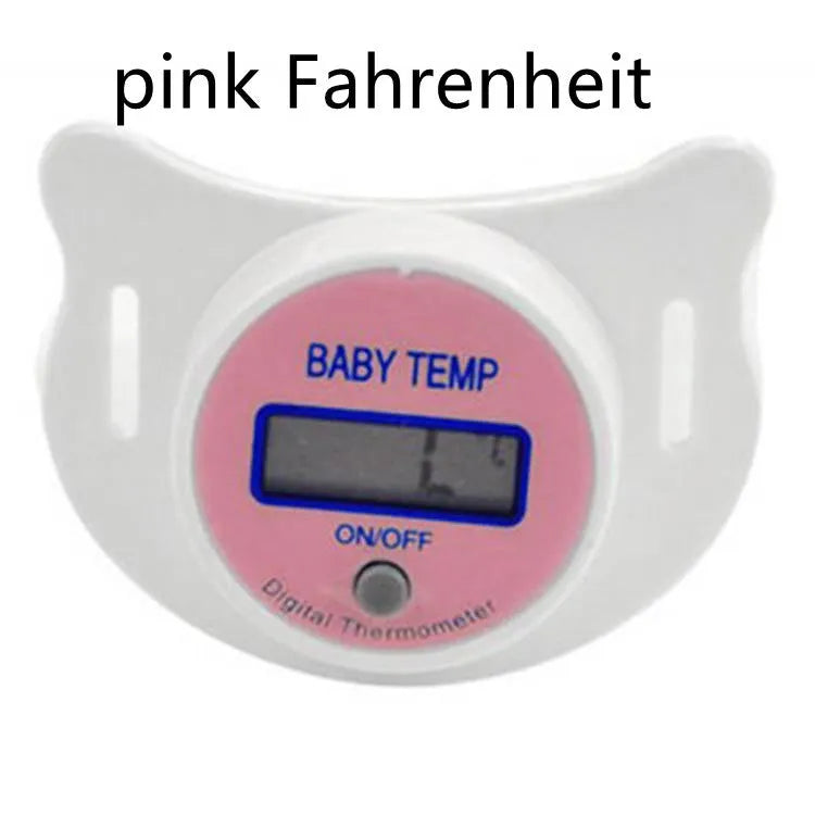 Pacifier digital thermometer for infant oral temperature measurement with LCD display