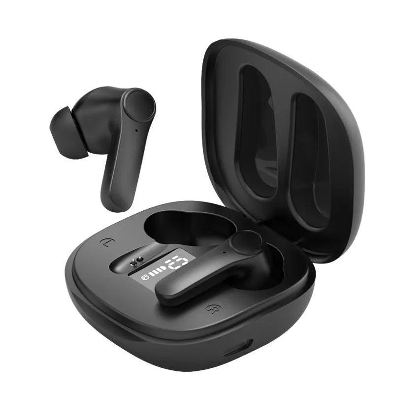 Wireless Bluetooth-compatible in-ear translation earphone in white or black ABS with touch control