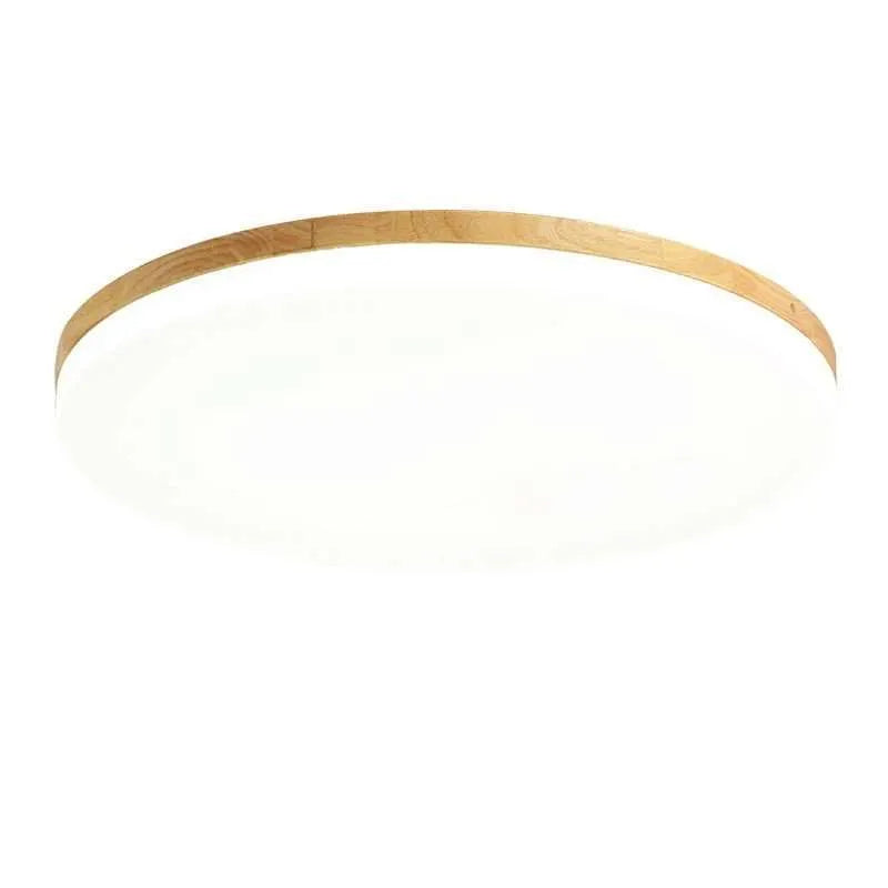 Japanese minimalist wood and acrylic LED ceiling lamp with three colour light options