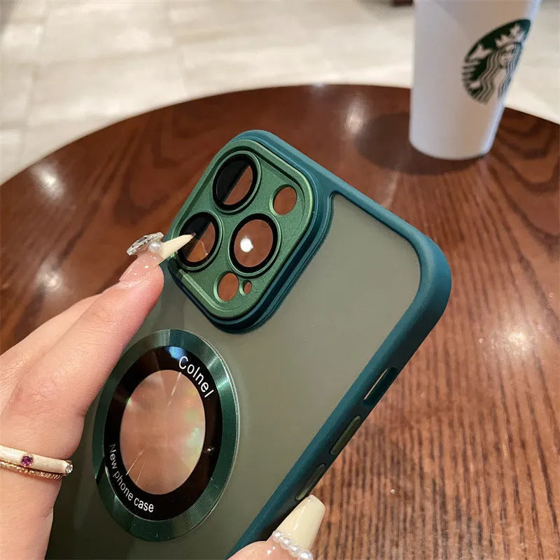 Frosted magnetic protective phone case for Apple iPhone 15 models in multiple colour options.