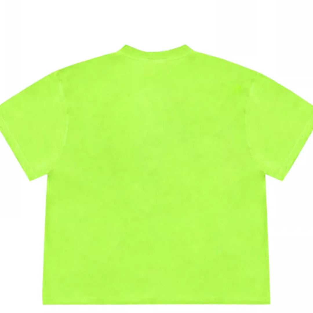 Blueberry fabric patchwork style t-shirt with fruit motifs and plant patterns in ice oxygen cotton