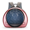 Transparent cat diaper bag with breathable design, 12 Jin capacity, and rose gold front shell cover