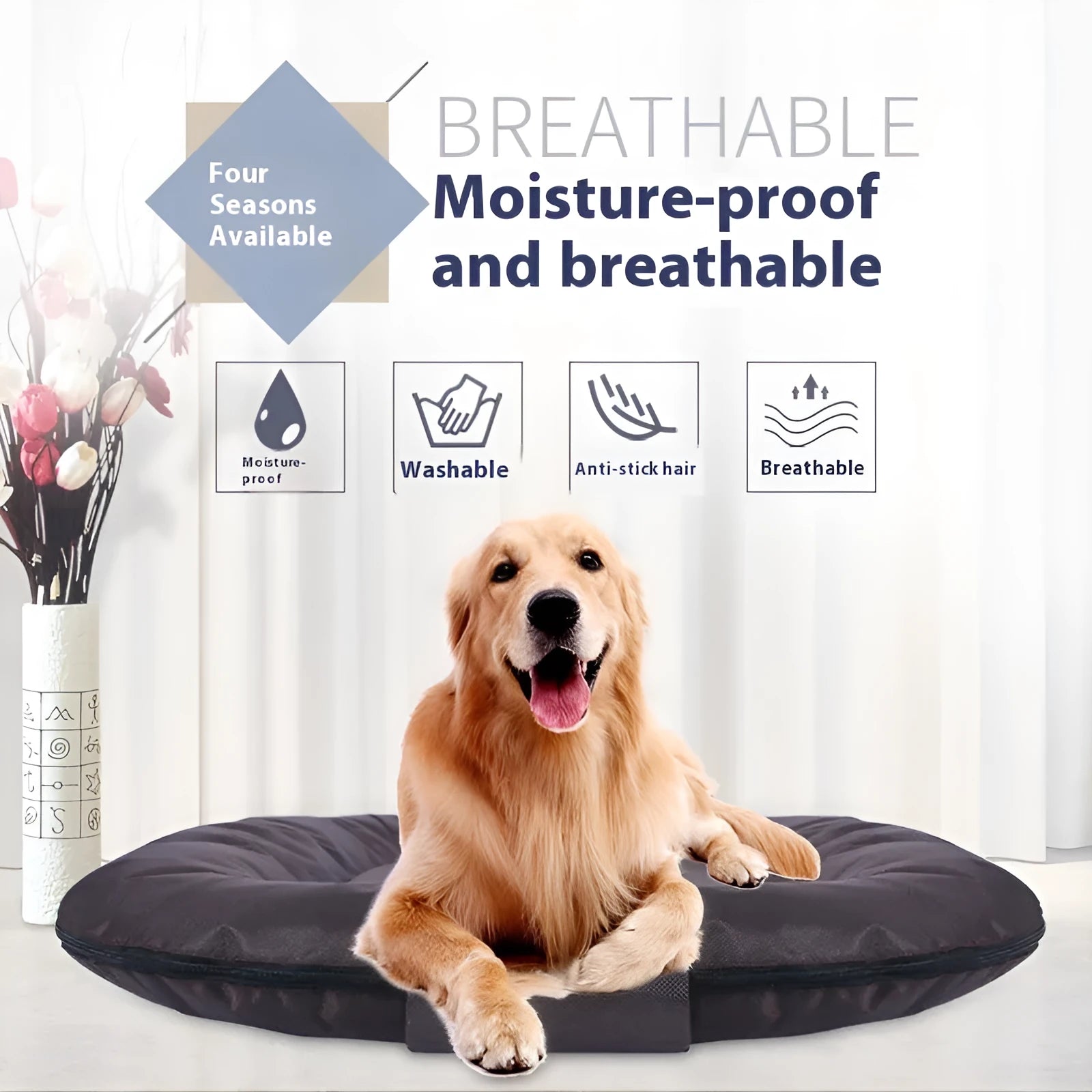 Removable cover pet mattress for dogs in S size with Oxford cloth and four colour options