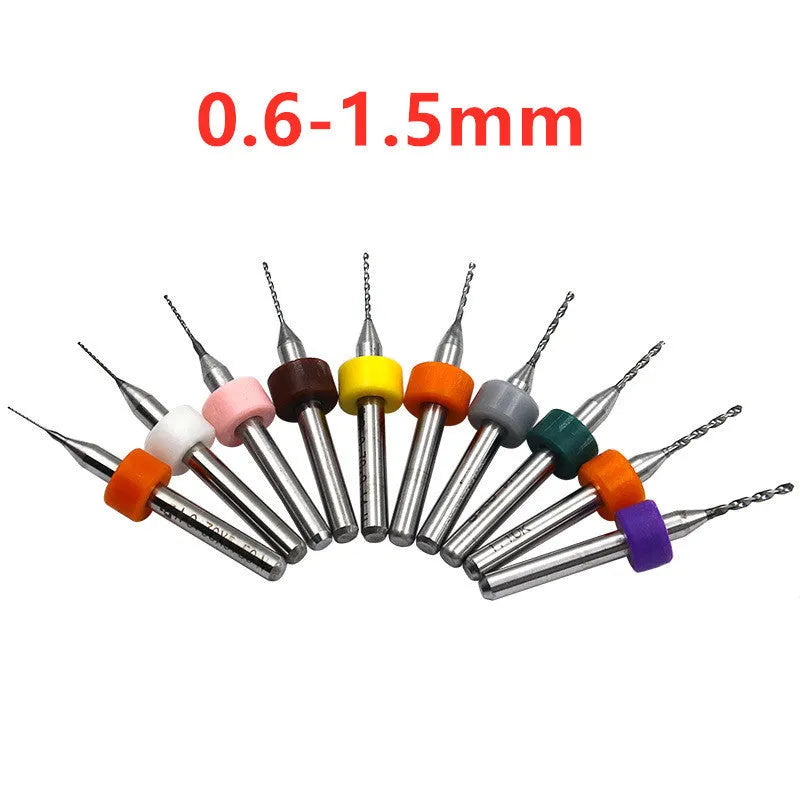 Tungsten steel PCB drill bits with 3.2mm shank for circuit board drilling applications