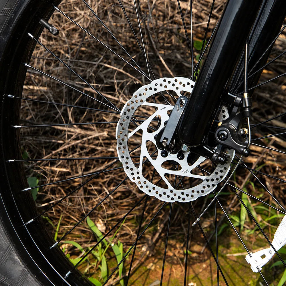 SIVROCK V1 black electric mountain bike with 26 x 4.0 inch fat tires, 1000W motor and 48V 15Ah battery