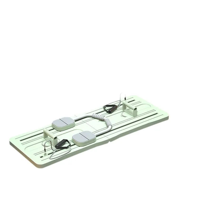 Foldable PP belly panel in purple, black, or pink, used as a flat support trainer for fitness exercises.