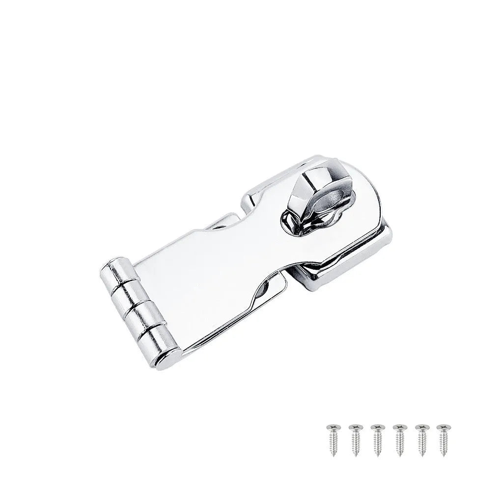 Silver marine grade 304 stainless steel bolt latch for doors and cabinets