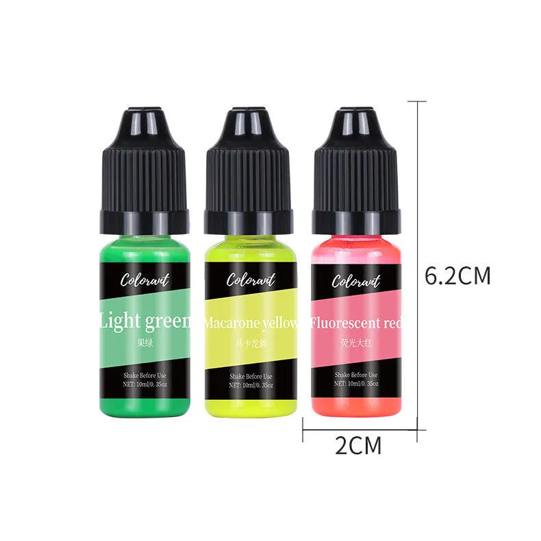 DIY candle and soap colour concentrate pigment in 10ml bottle with needle application for 30 colour options