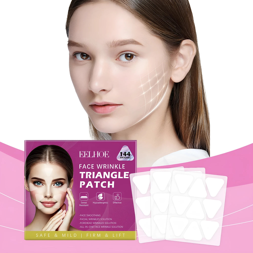 144 facial skin fine lines nursing adhesive bandage patches with hyaluronic acid formulation
