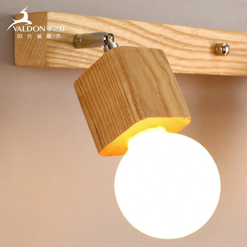 Mirror cabinet wall lamp with LED lights in white, warm, and tricolour options, 24cm size