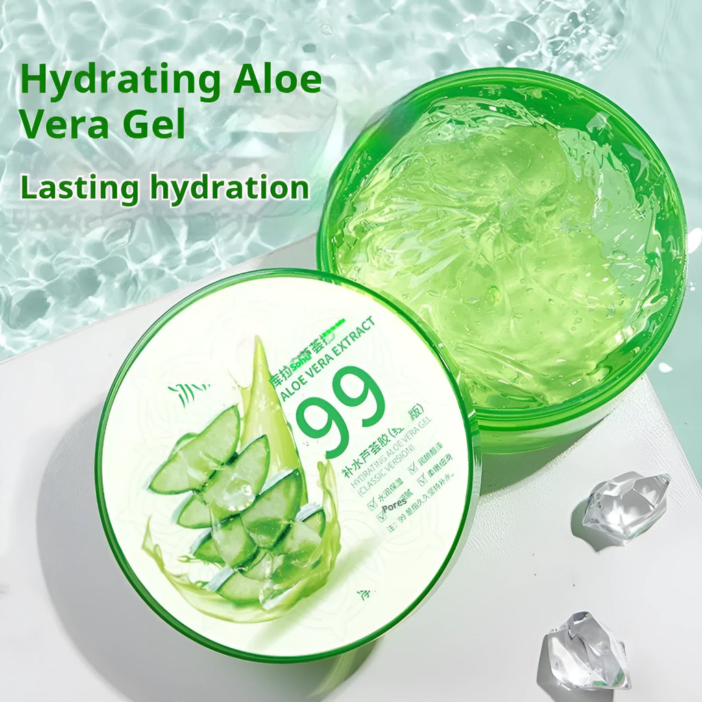 300g aloe vera gel emulsion in squeeze tube packaging for facial skin hydration