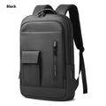Men's lightweight Oxford cloth backpack in dark grey, olive green, blue, or black colours