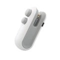 Blue handheld vacuum sealing machine with USB charging port and magnetic back