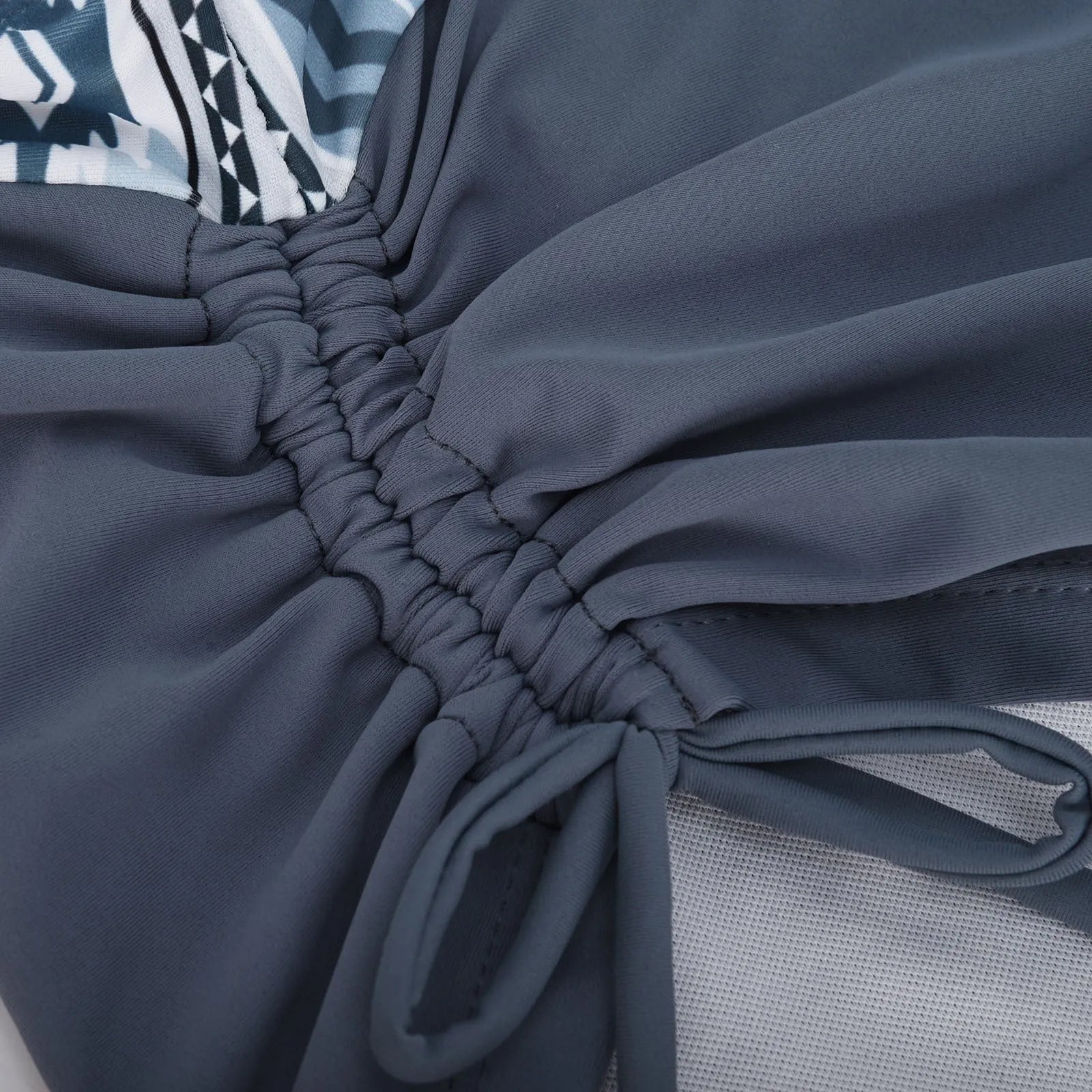 Women's split bikini swimsuit without steel belt or chest pads in pictured colour.
