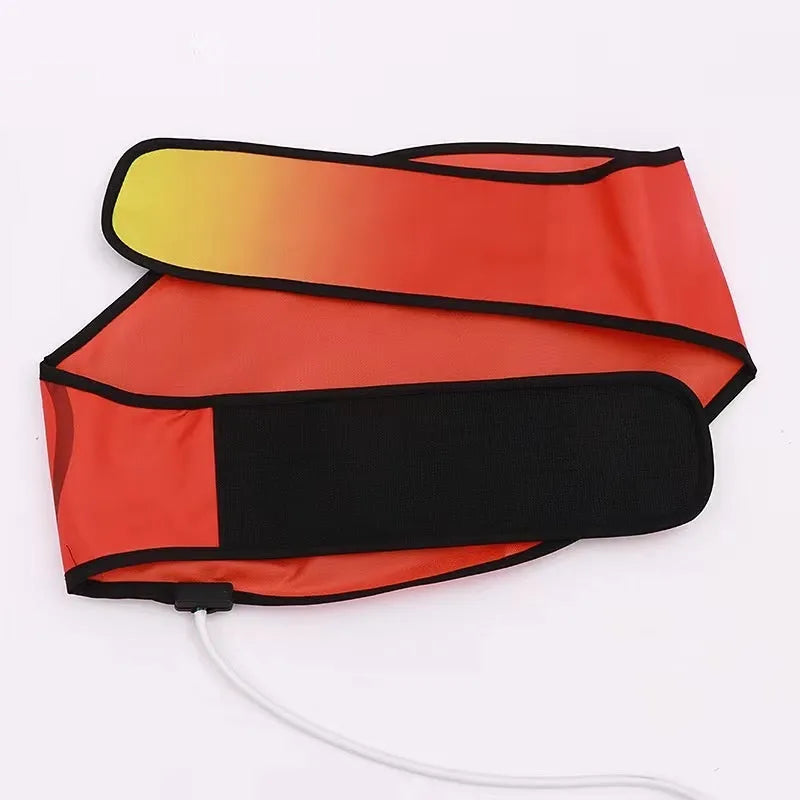 Hot compress waist support belt with sauna massage function for yoga and adult use