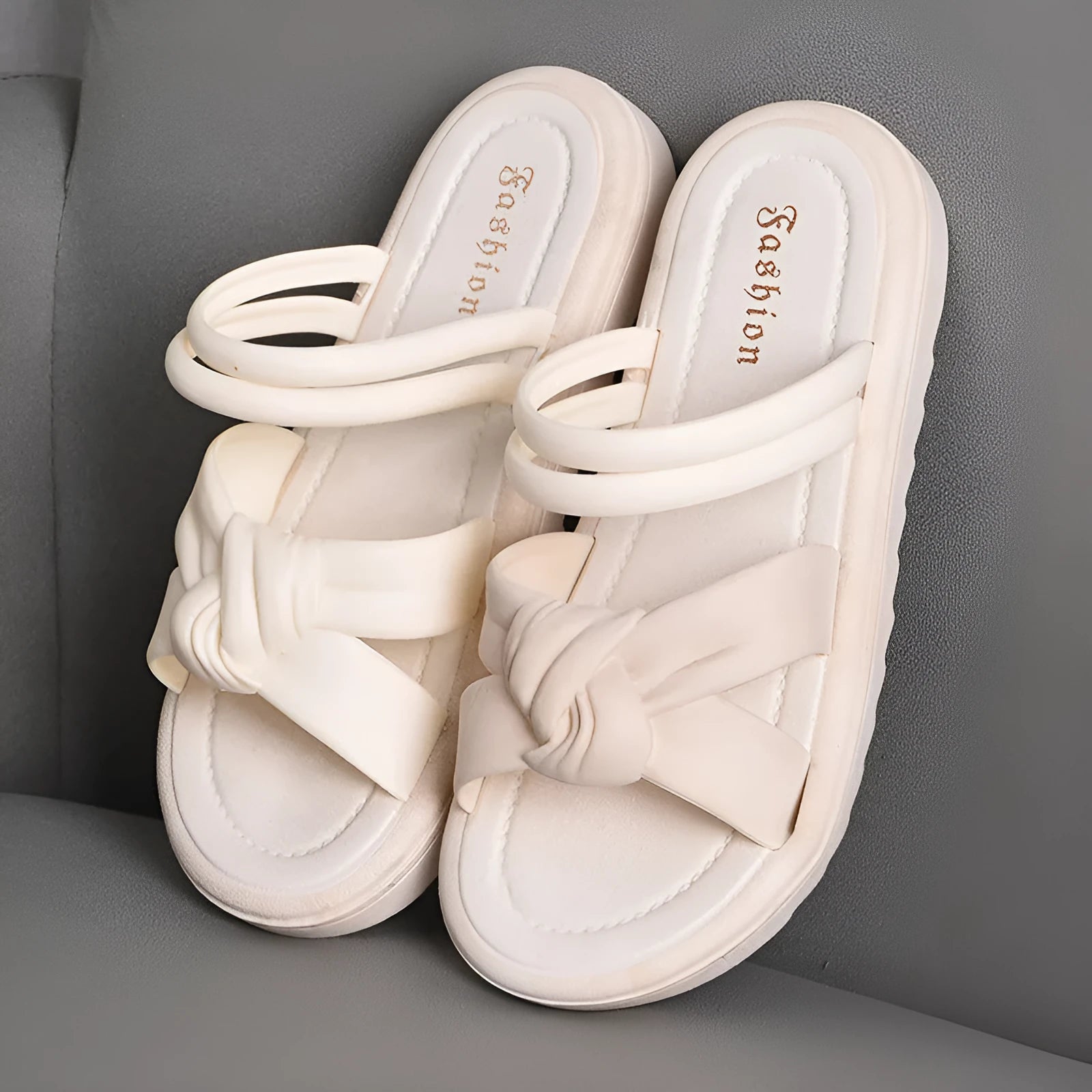 Women's black and white PVC two-way wear outdoor sandals with a soft back design.