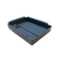 Black wireless charging storage box with QI standard compatibility and cable storage compartment