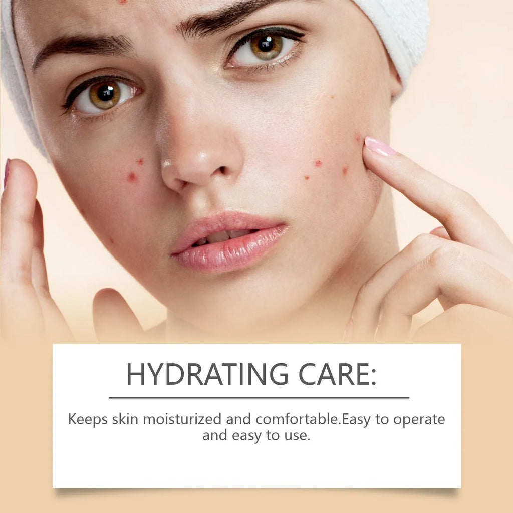 Transparent hydrocolloid acne patches with tea tree oil and centella extract, 10mm diameter