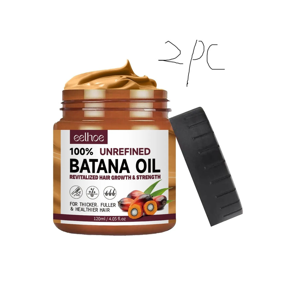 A 120ml container of Batana oil deep conditioning hair mask for damaged hair.