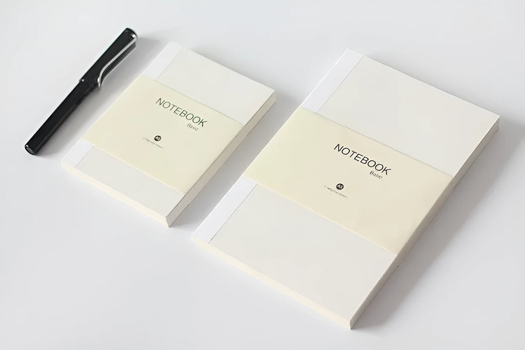 Fixed page refill diary with 80 sheets of 100g Dowling paper in blank, checkered, or line styles