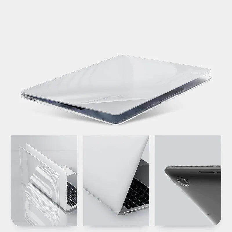 Crystal protective shell for MacBook Pro 14.2 and 16.2 models in transparent and black colour options