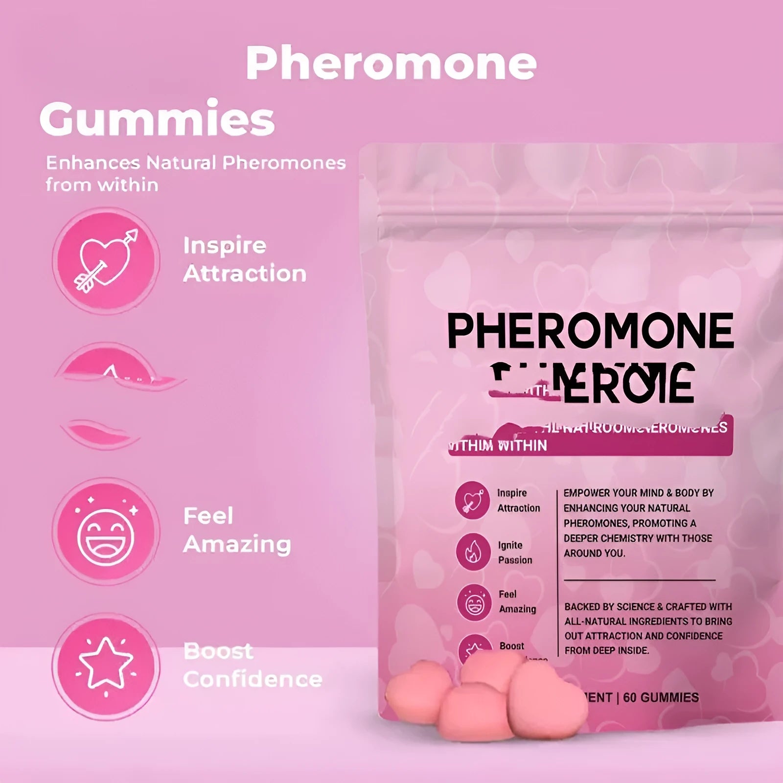 60 pheromone gummy insect control tablets in household pest management pack