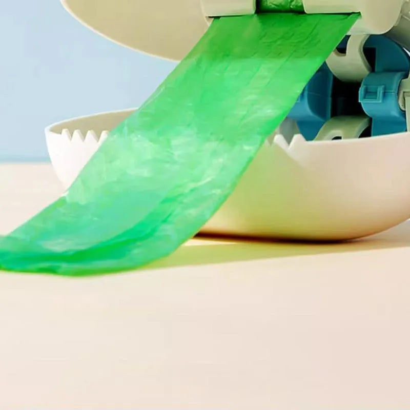 Cloud-shaped jaw dog pooper scooper in white blue colour with comfortable grip handle