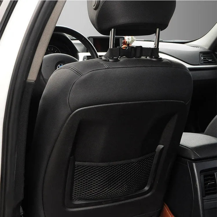 Memory cotton car waist back cushion in solid colour on car seat showing lumbar support position