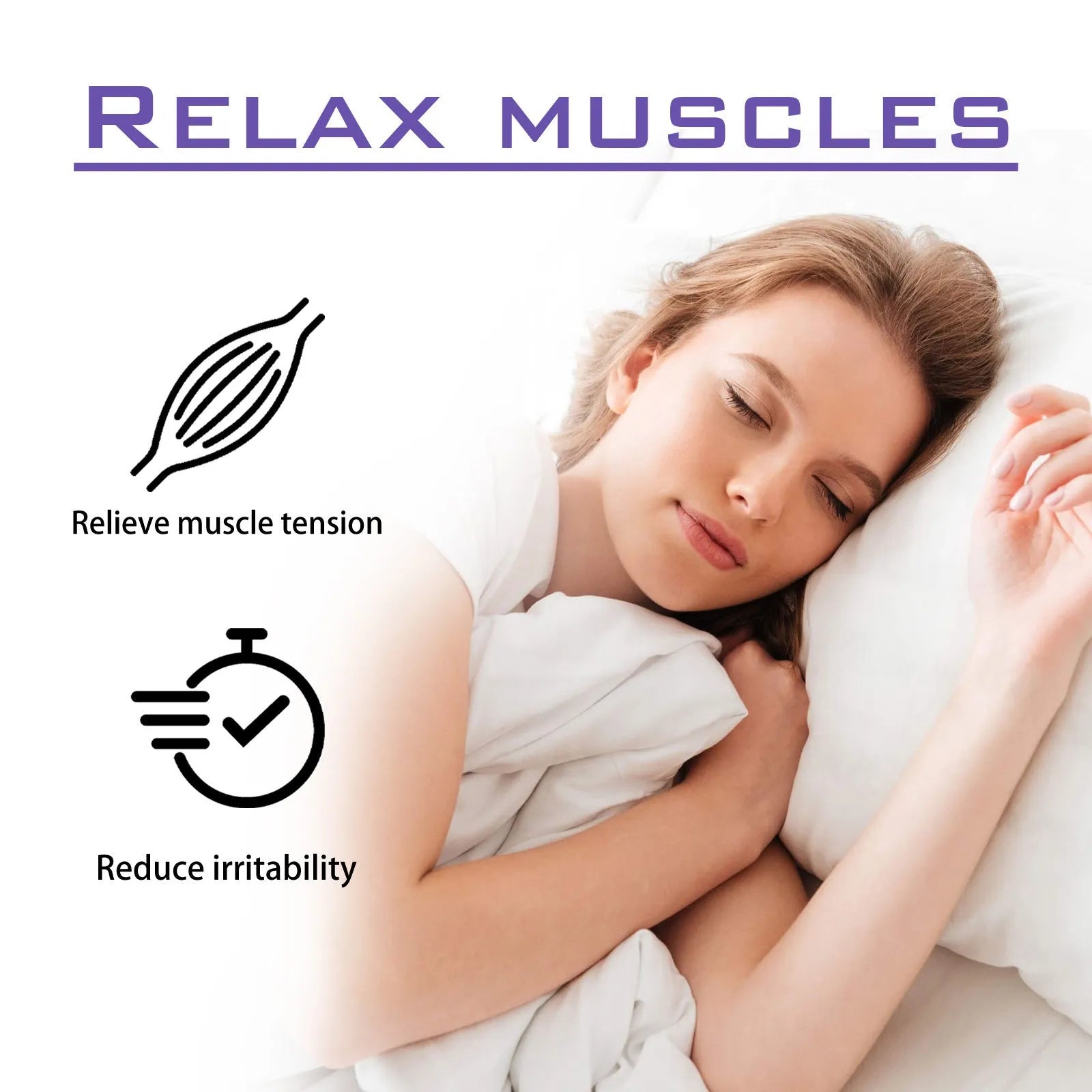 30ml bottle of lavender sleep spray for bedtime relaxation and body fatigue relief.