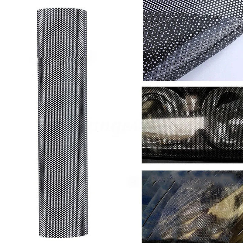 30cm by 106cm perforated automotive colour changing film for vehicle wrapping applications