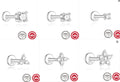 Platinum colour geometric petal stud earrings in sterling silver with ear clip back
