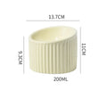 Ceramic elevated cat bowl in dark green, light green, or yellow with 11cm or 14cm height for reduced acid reflux