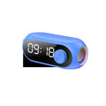 Extra Bass portable mini clock speaker in S8 Black colour with USB charging cable