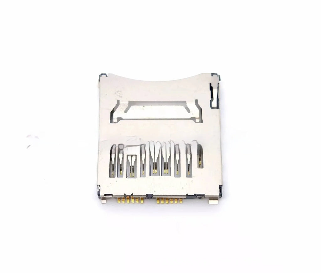 Alloy camera memory card slot replacement part showing high-foot and low-foot colour options