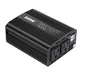 300W car inverter, 12V to 110V, dual USB ports, alloy body, 125 x 80 x 46mm, red or black