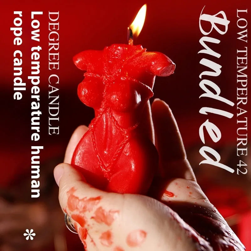 9i Smsexy Props low-temperature soy wax candle in Rose Red, Spring Pink, or Lilac Purple for wax play