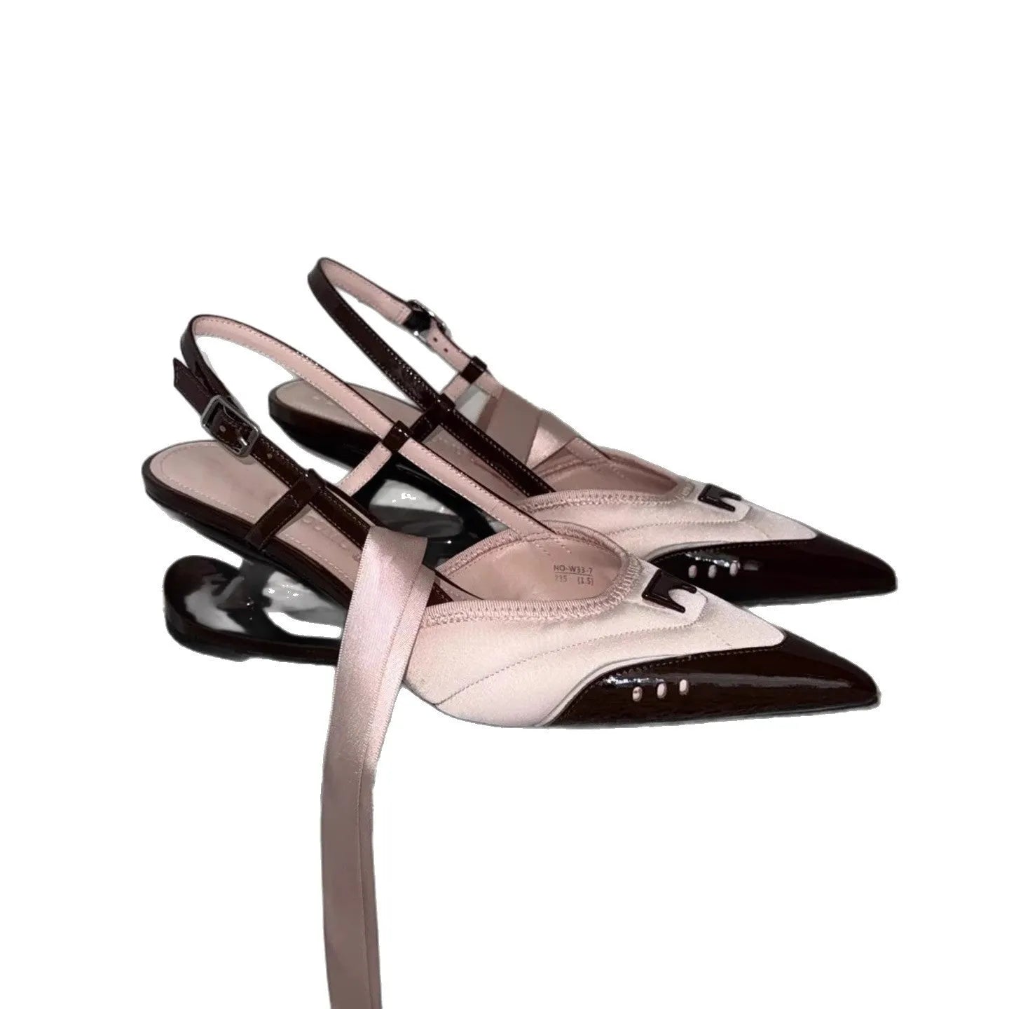 Black women's lace-up high heels with a special-shaped root design on a casual PU sole.