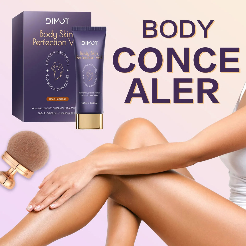 108ml waterproof body concealer cream with brush for tattoo and birthmark coverage in four shades