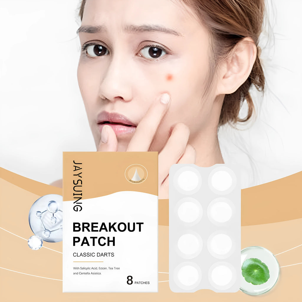 Transparent hydrocolloid acne patches with tea tree oil and centella extract, 10mm diameter