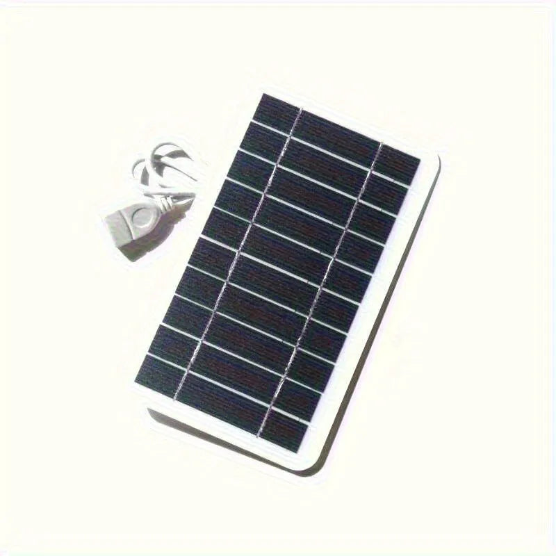2W 5V portable solar panel charger with USB output cable