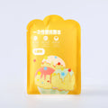 Pack of six disposable children's long rain ponchos in mixed colours, packaged at 13x9cm.