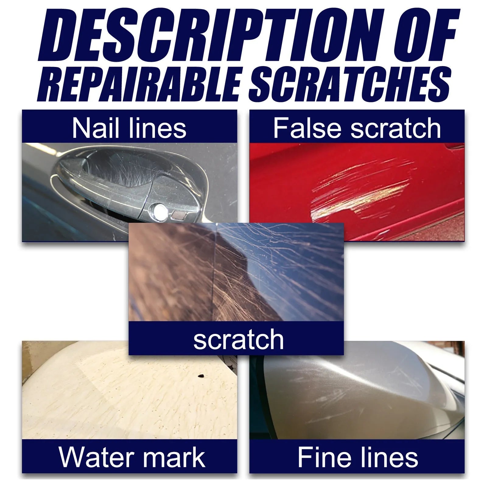 Car scratch repair spray canister for paint surface scratch removal and sealing.