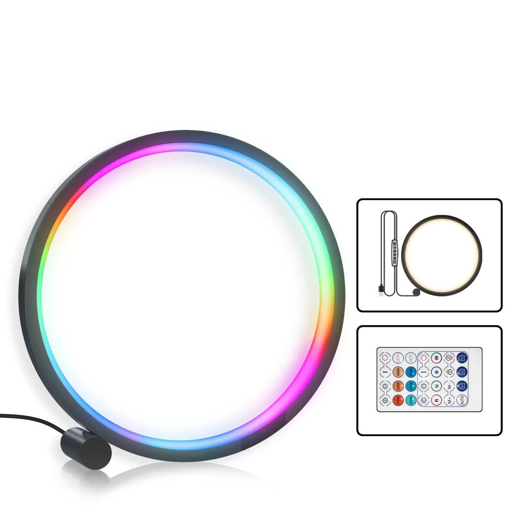 Smart LED night light with music sync and colour-changing capabilities in aluminium alloy housing