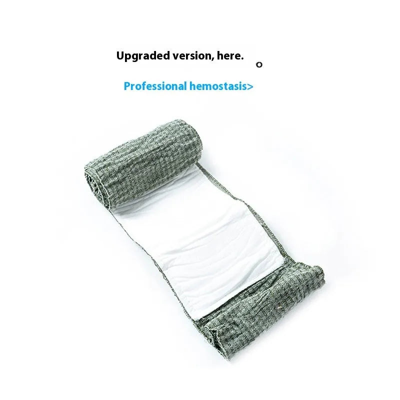 Simple portable hemostatic bandage with tactical gauze tape in 10cm and 15cm sizes for outdoor wound care