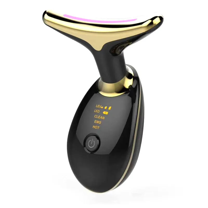EMS thermal neck lifting massager with LED lights and microcurrent technology for skin tightening