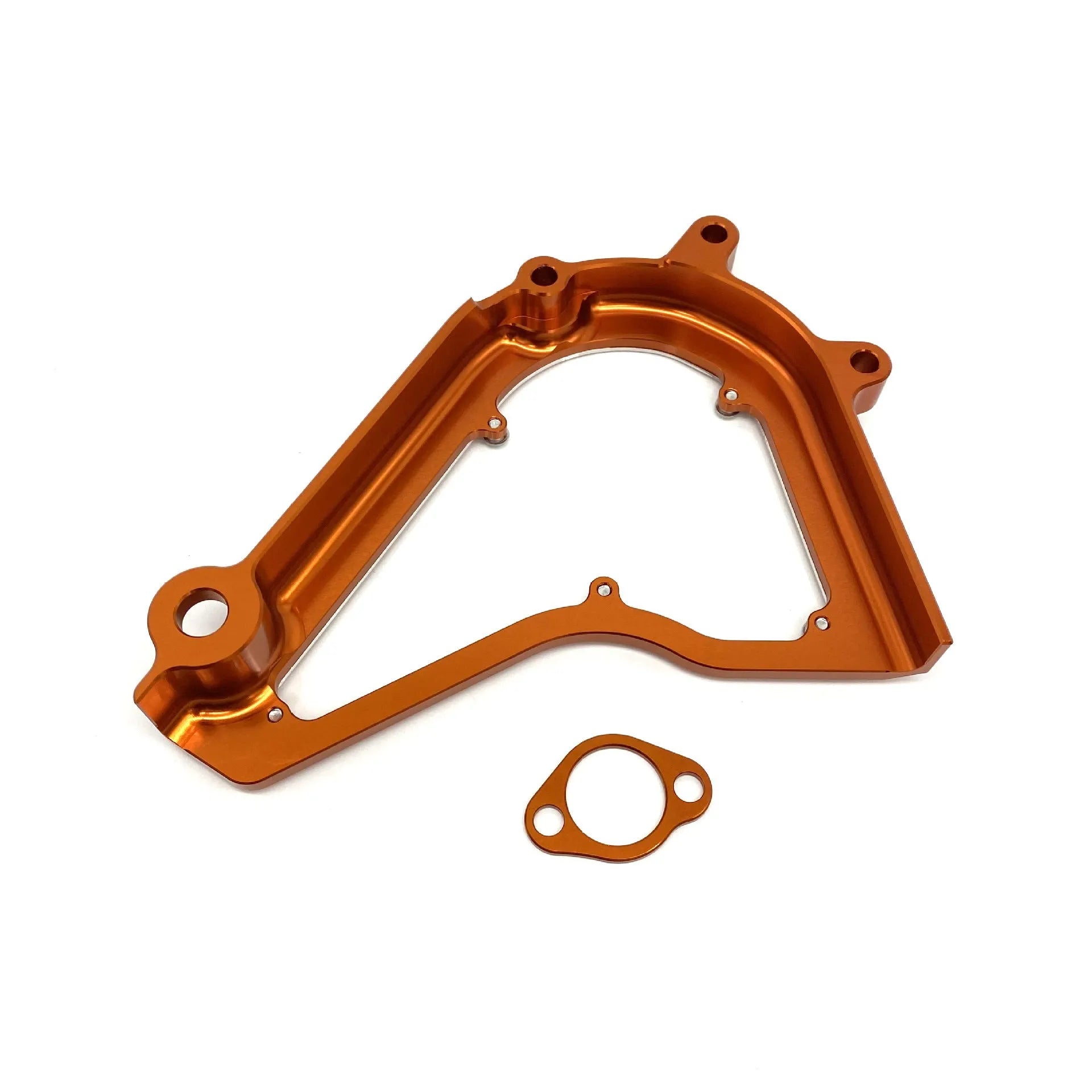 KTM Duke motorcycle replacement chain cover in black or orange for 2017-2020 models