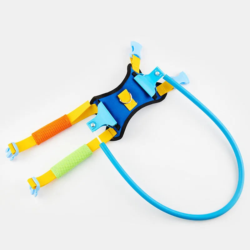 Blue adjustable dog anti-collision ring showing coil design for pet safety protection