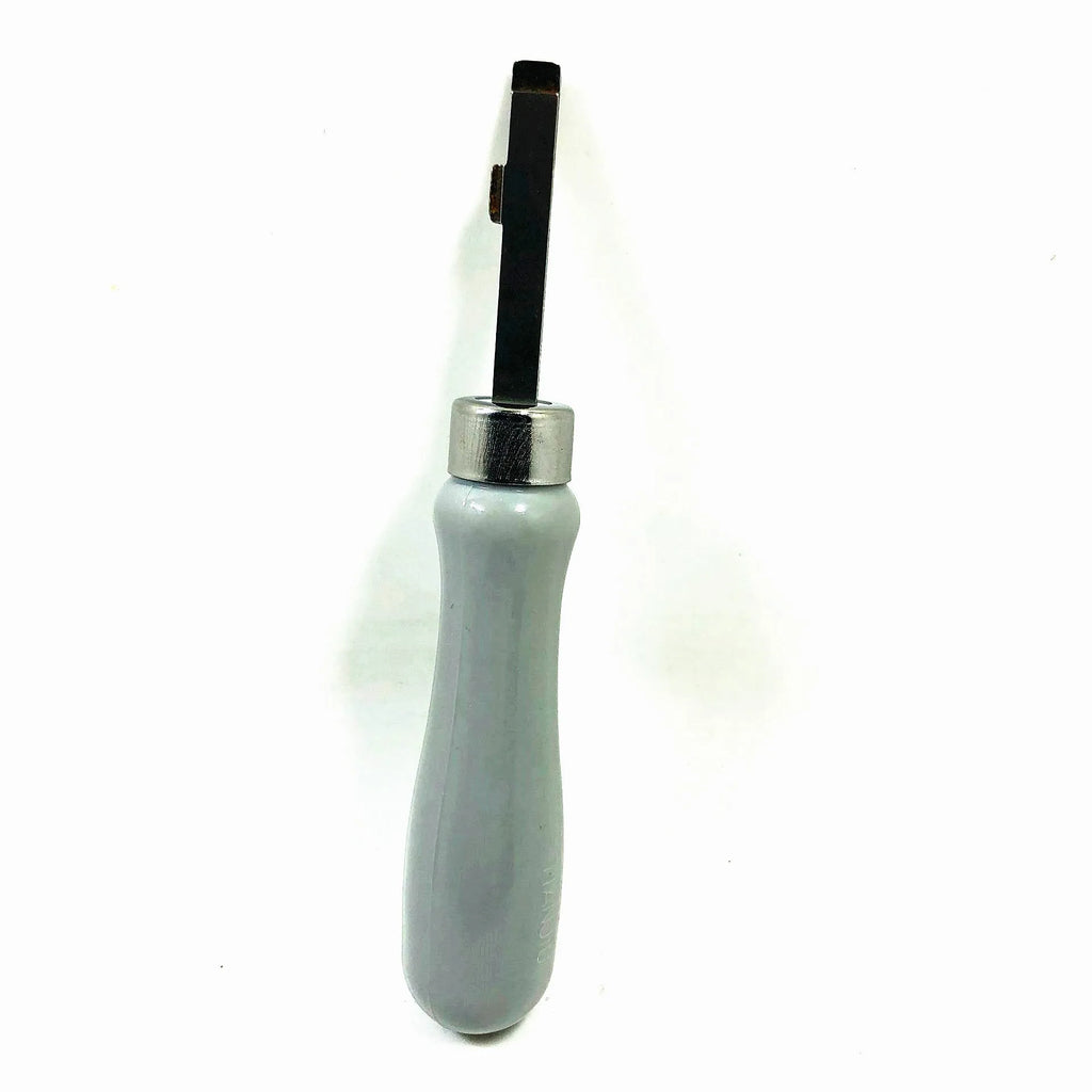 Watch back cover removal tool with double head and elbow pry knives in green or grey alloy plastic